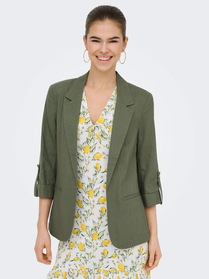 Goa Half Sleeve Linen Blend Blazer