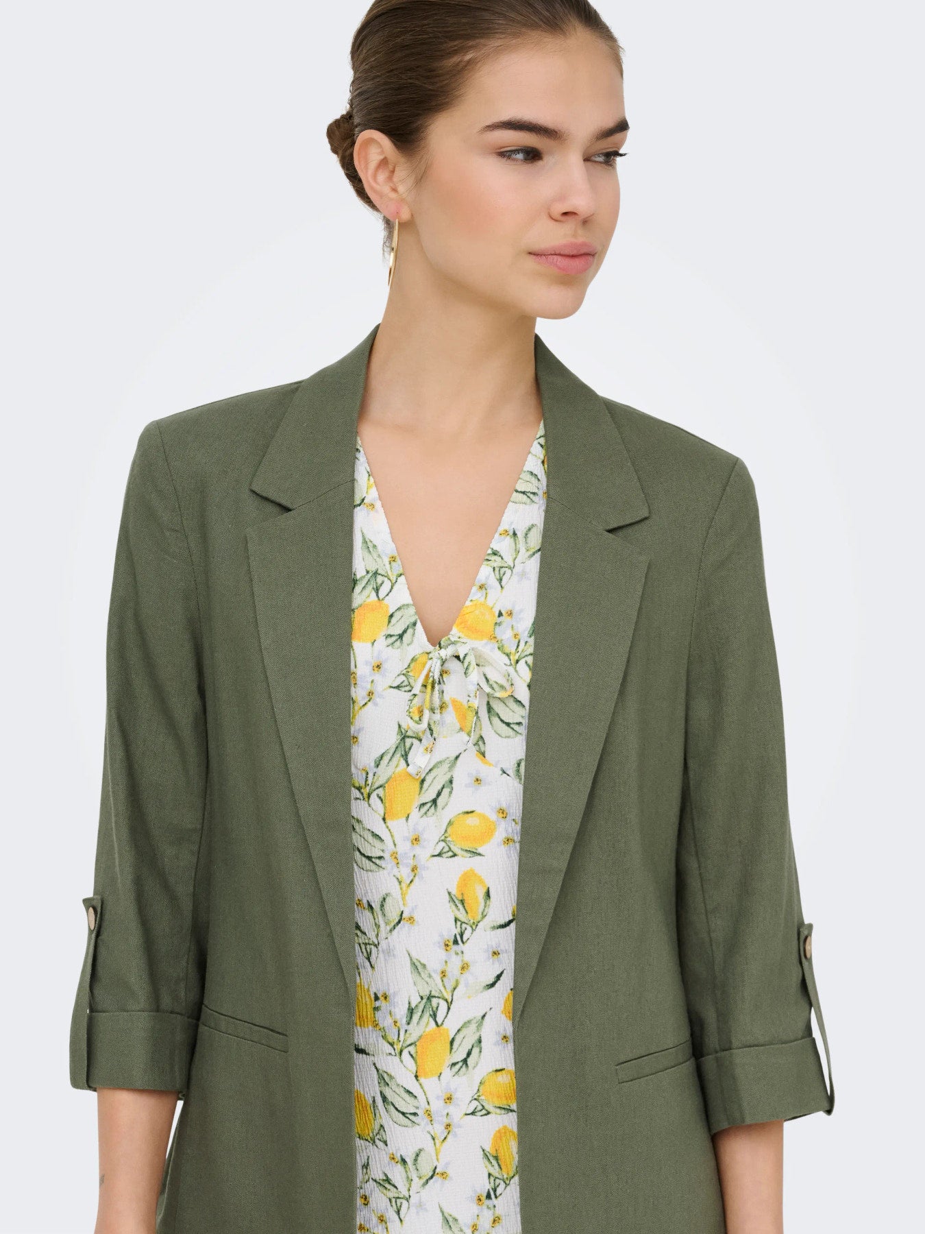 Goa Half Sleeve Linen Blend Blazer
