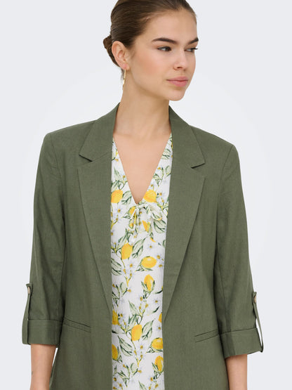 Goa Half Sleeve Linen Blend Blazer