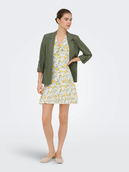 Goa Half Sleeve Linen Blend Blazer