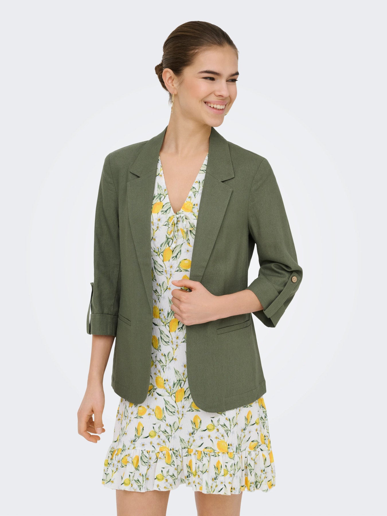 Goa Half Sleeve Linen Blend Blazer