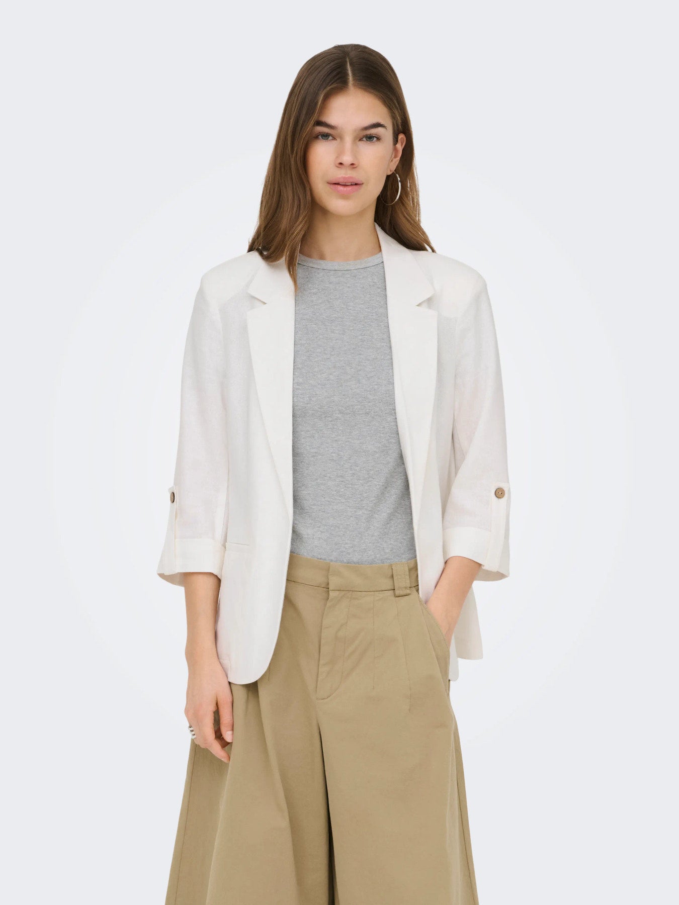 Goa Half Sleeve Linen Blend Blazer