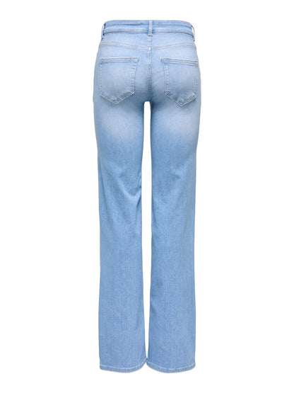 Blush Mid Straight Jeans