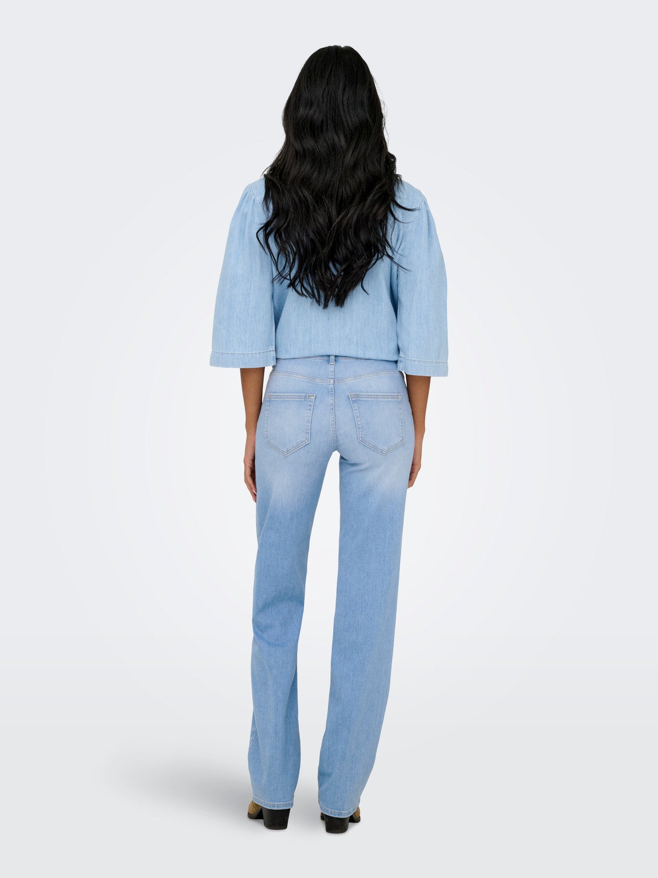 Blush Mid Straight Jeans
