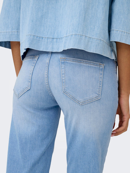 Blush Mid Straight Jeans