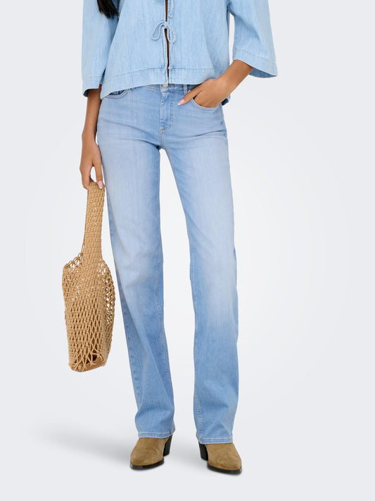 Blush Mid Straight Jeans