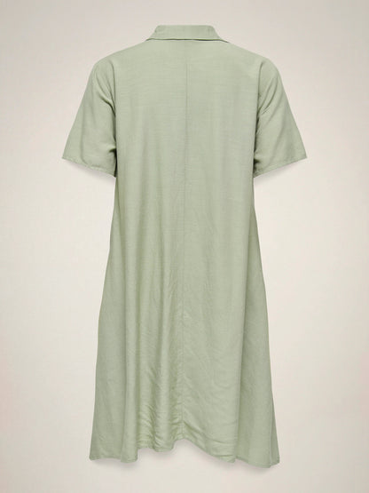 Caya Linen Short Sleeve Dress