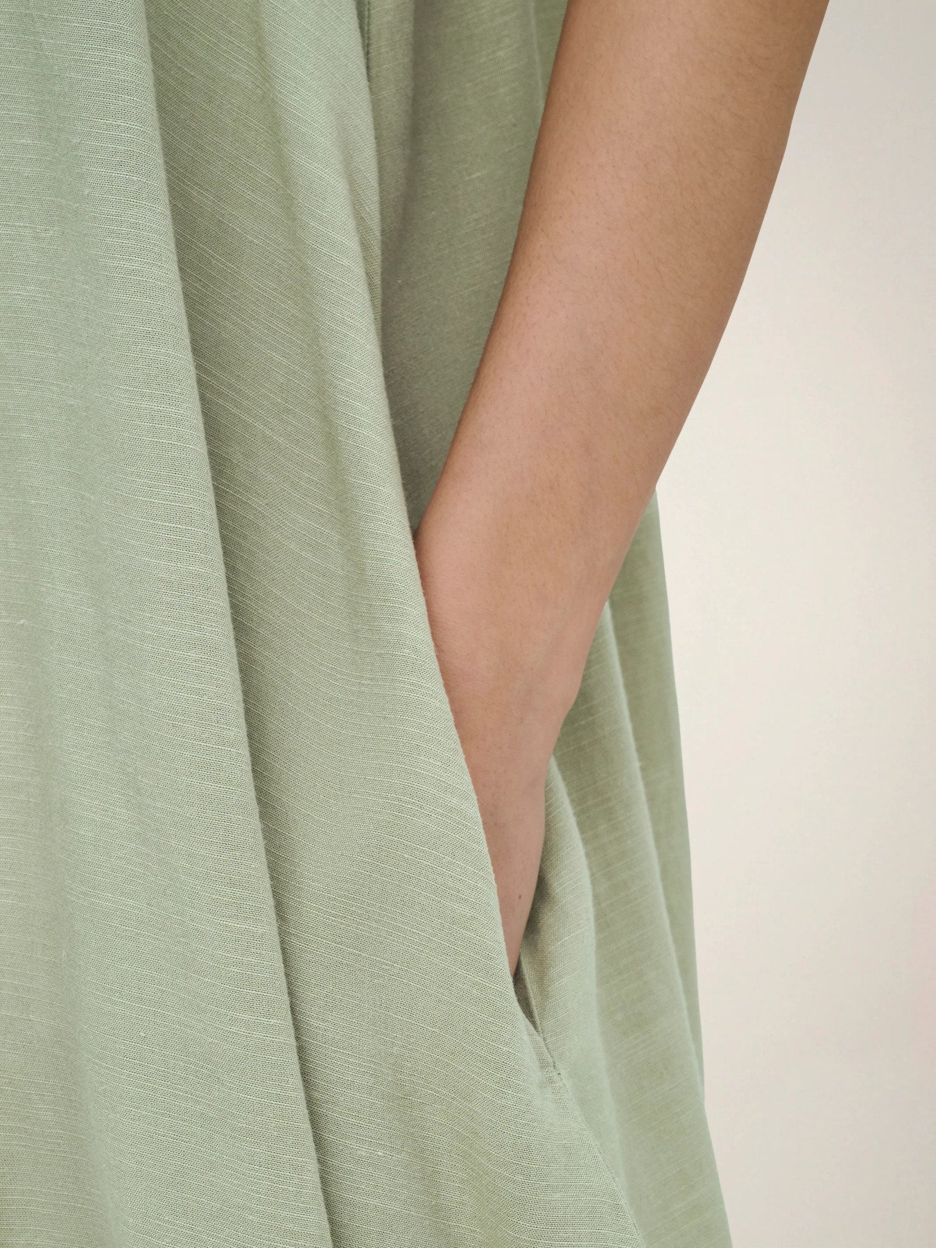 Caya Linen Short Sleeve Dress