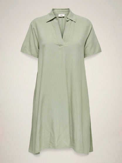 Caya Linen Short Sleeve Dress