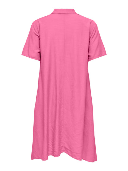 Caya Linen Short Sleeve Dress