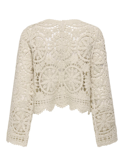 Waterly Crochet Tie Cardigan