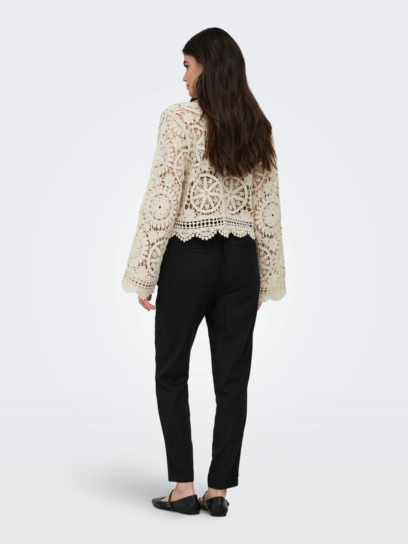 Waterly Crochet Tie Cardigan