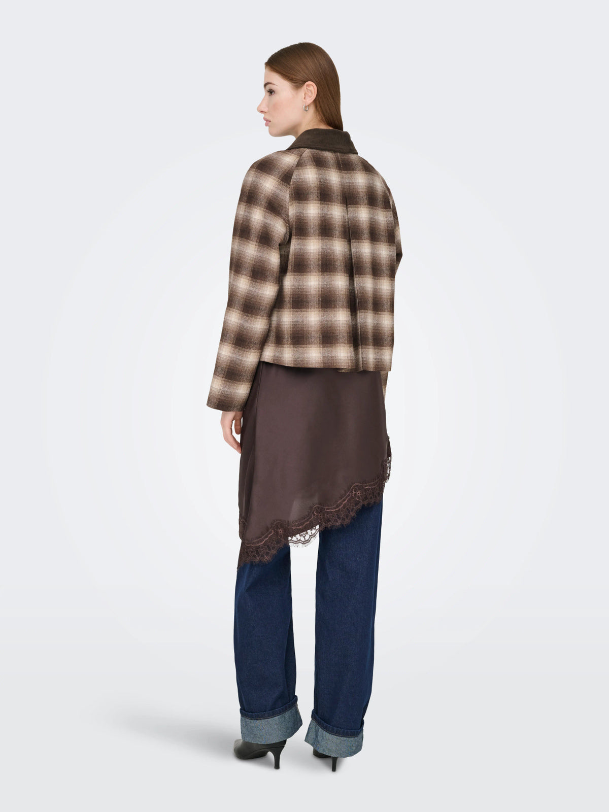 Kine Checked Cord Jacket