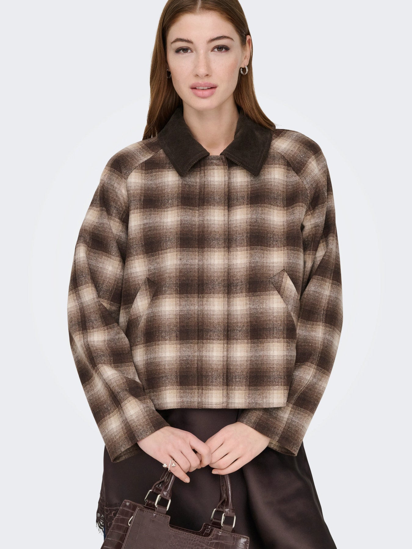Kine Checked Cord Jacket