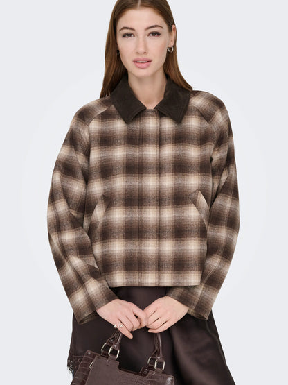Kine Checked Cord Jacket