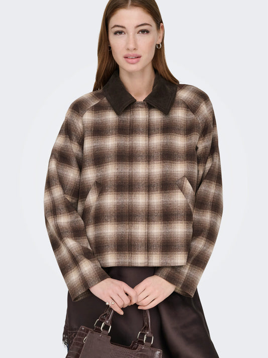 Kine Checked Cord Jacket