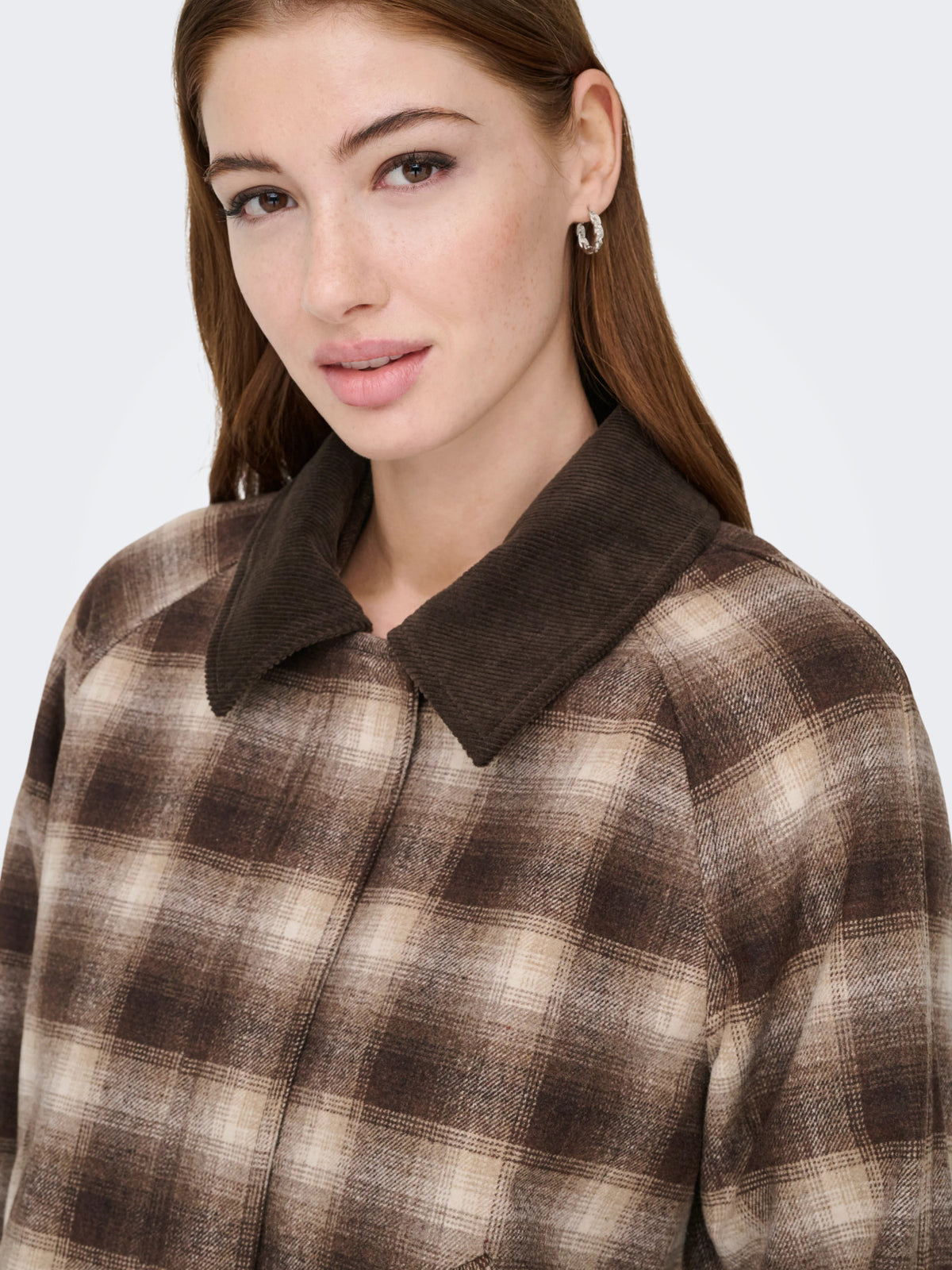 Kine Checked Cord Jacket