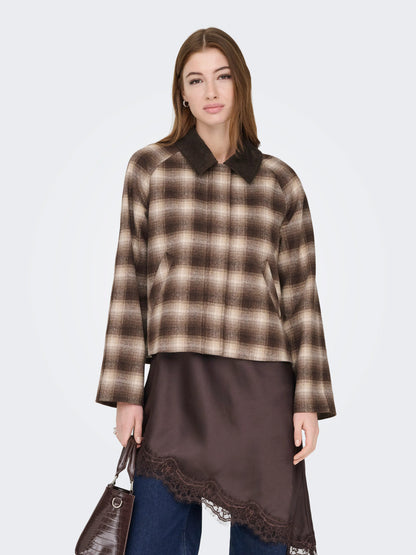 Kine Checked Cord Jacket