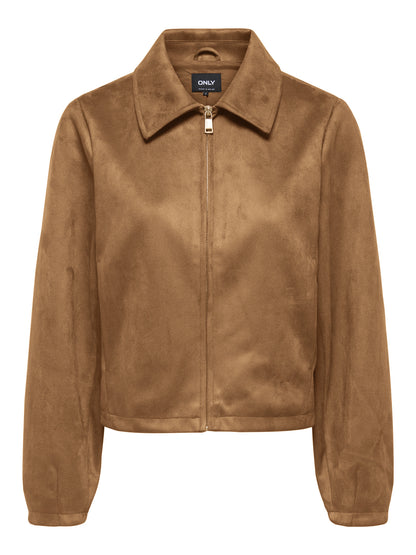 Carolina Faux Suede Zip Jacket