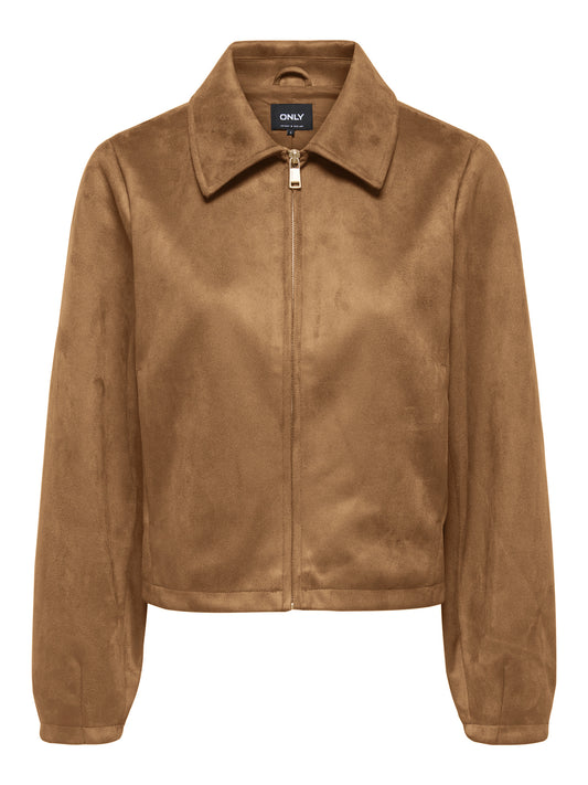 Carolina Faux Suede Zip Jacket