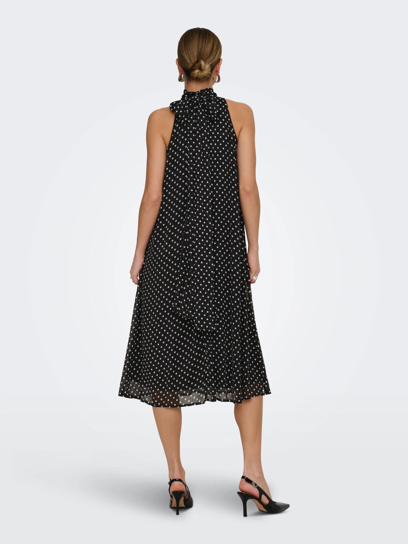 Pola Halterneck Midi Dress