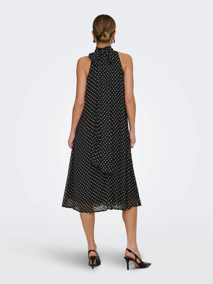Pola Halterneck Midi Dress