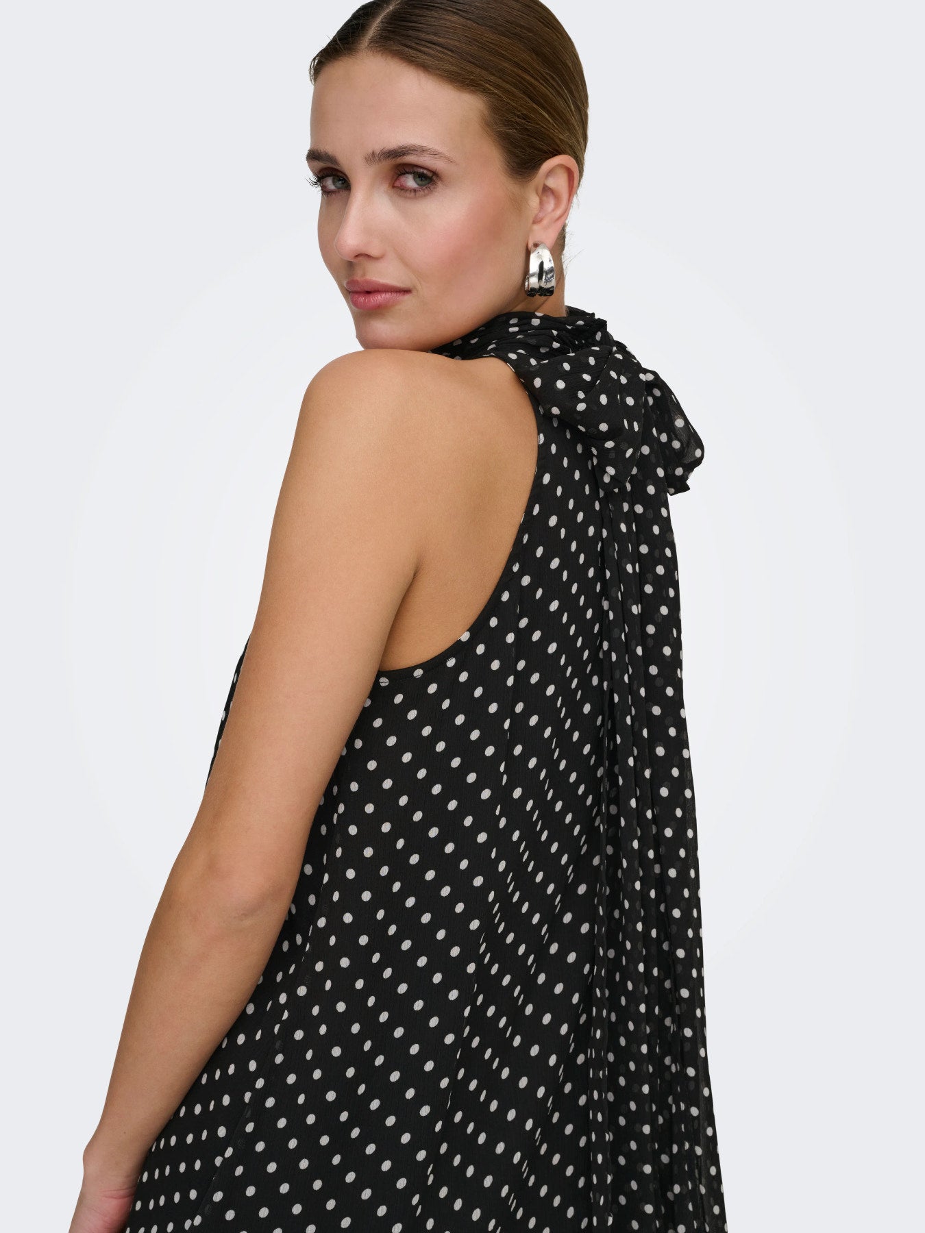 Pola Halterneck Midi Dress