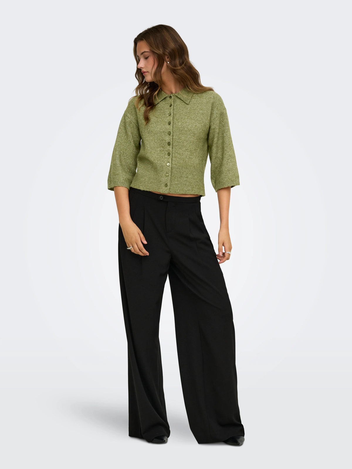 Macey 3/4 Polo Cardigan