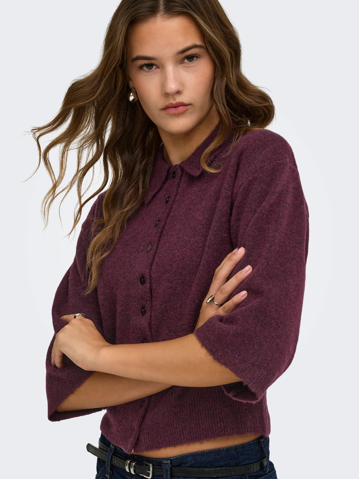 Macey 3/4 Polo Cardigan