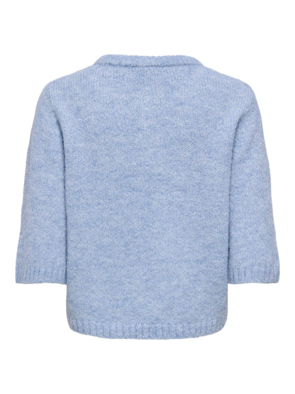 Maggie Short Sleeve Button O-Neck