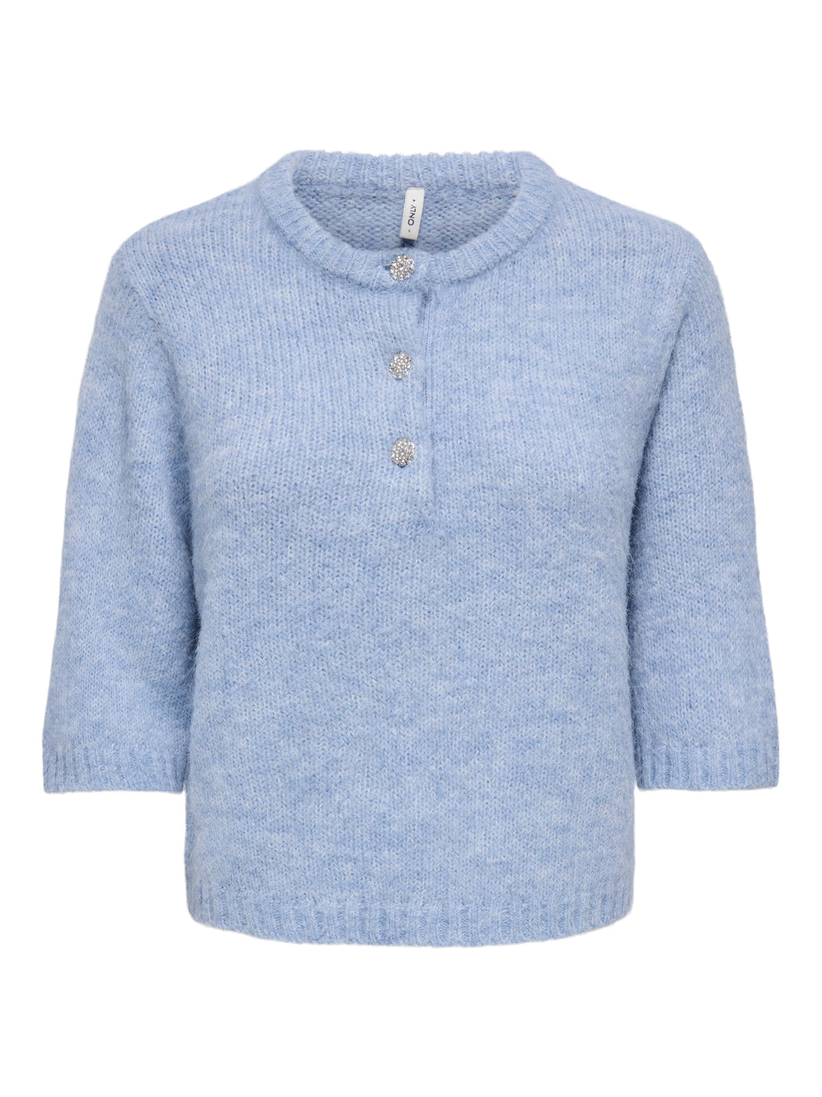 Maggie Short Sleeve Button O-Neck