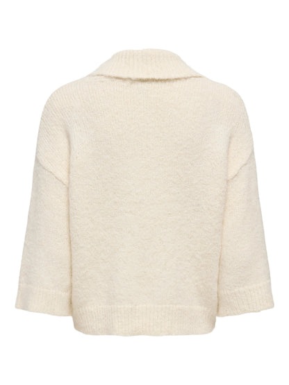 Maggie 3/4 Wide Zip Cardi