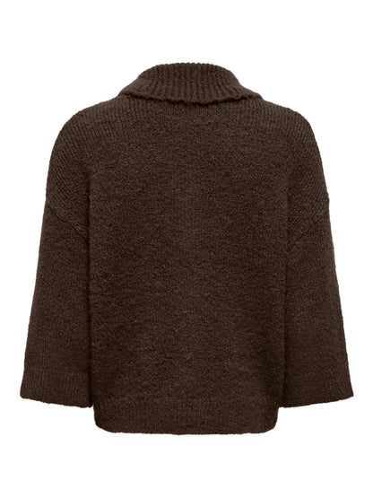 Maggie 3/4 Wide Zip Cardi