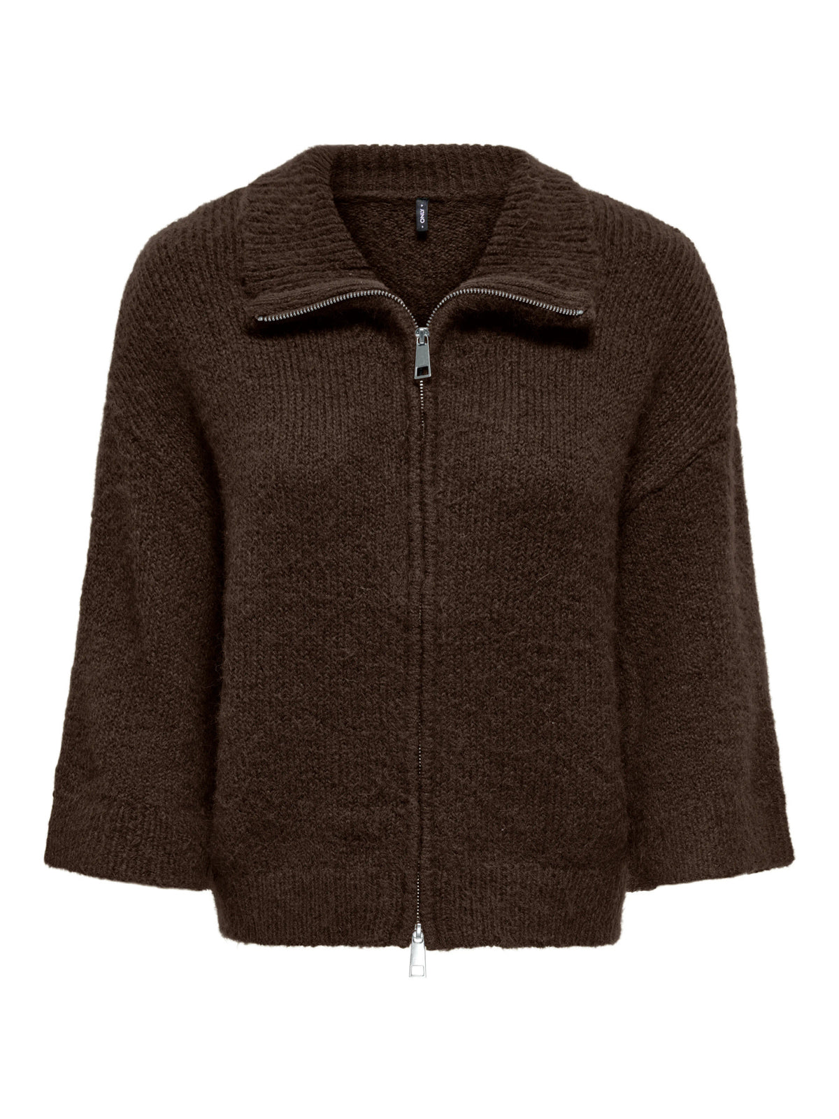 Maggie 3/4 Wide Zip Cardi