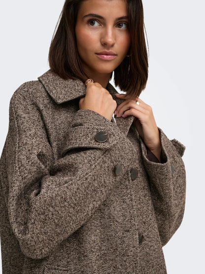 Vinga Herringbone Long Coat