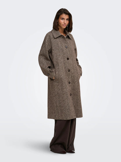 Vinga Herringbone Long Coat