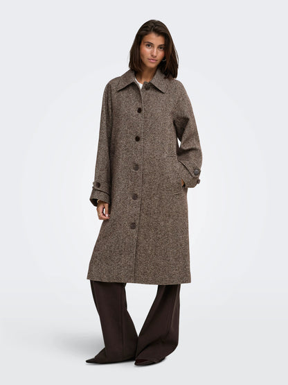 Vinga Herringbone Long Coat