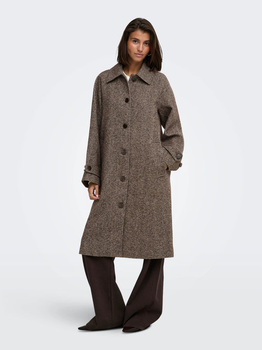 Vinga Herringbone Long Coat