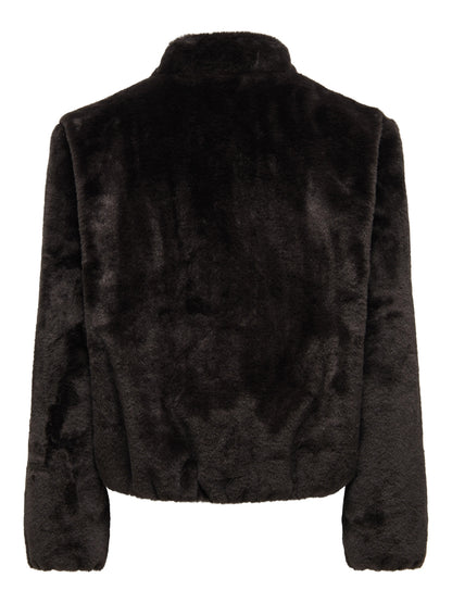Macy faux fur balloon jacket