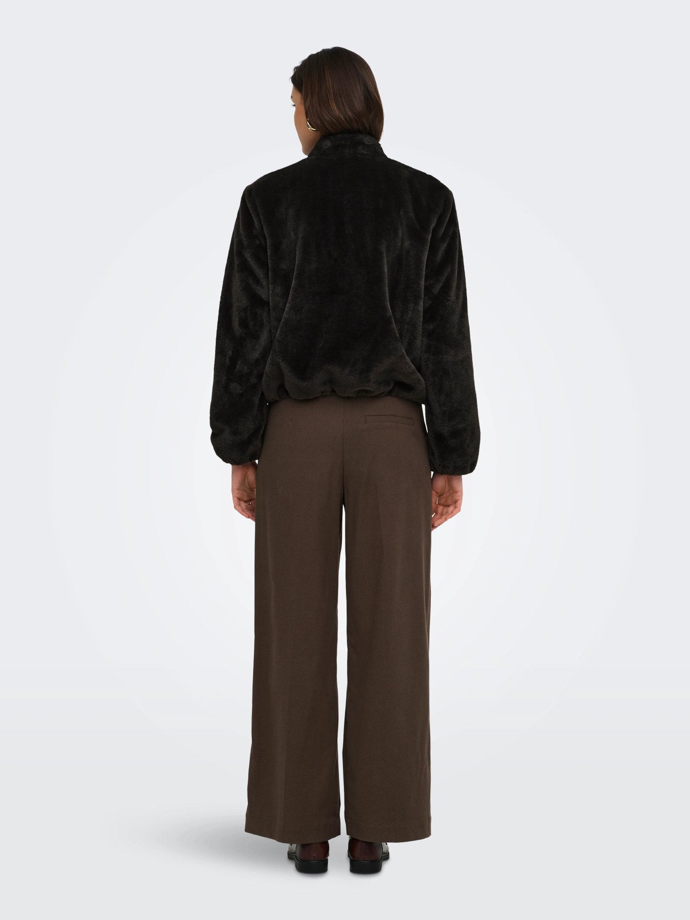 Macy faux fur balloon jacket