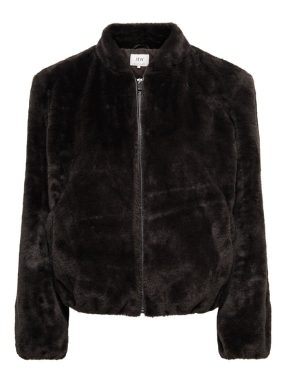 Macy faux fur balloon jacket