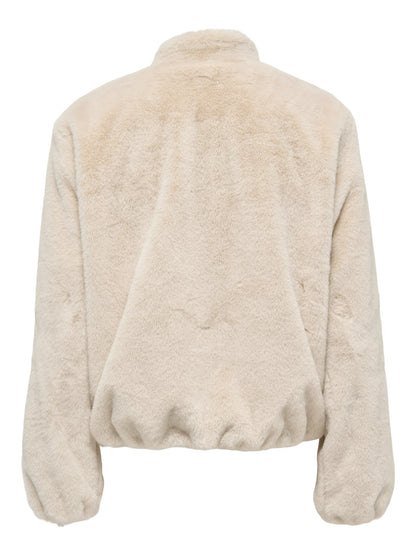 Macy faux fur balloon jacket