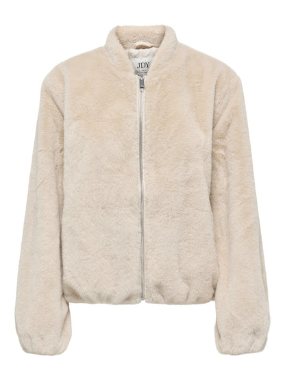 Macy faux fur balloon jacket