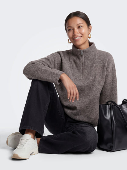 Clara Half Zip Knit