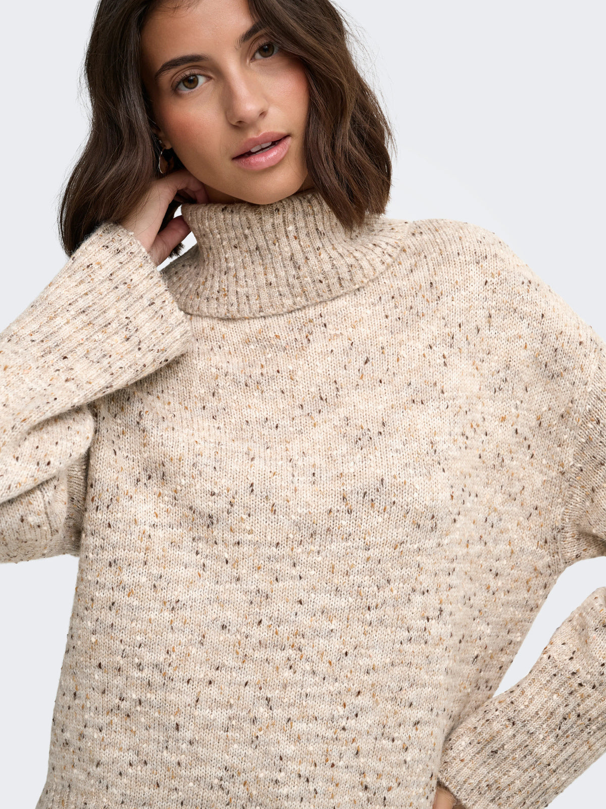 Sabine Long Sleeve Cowl Neck Pullover Knit