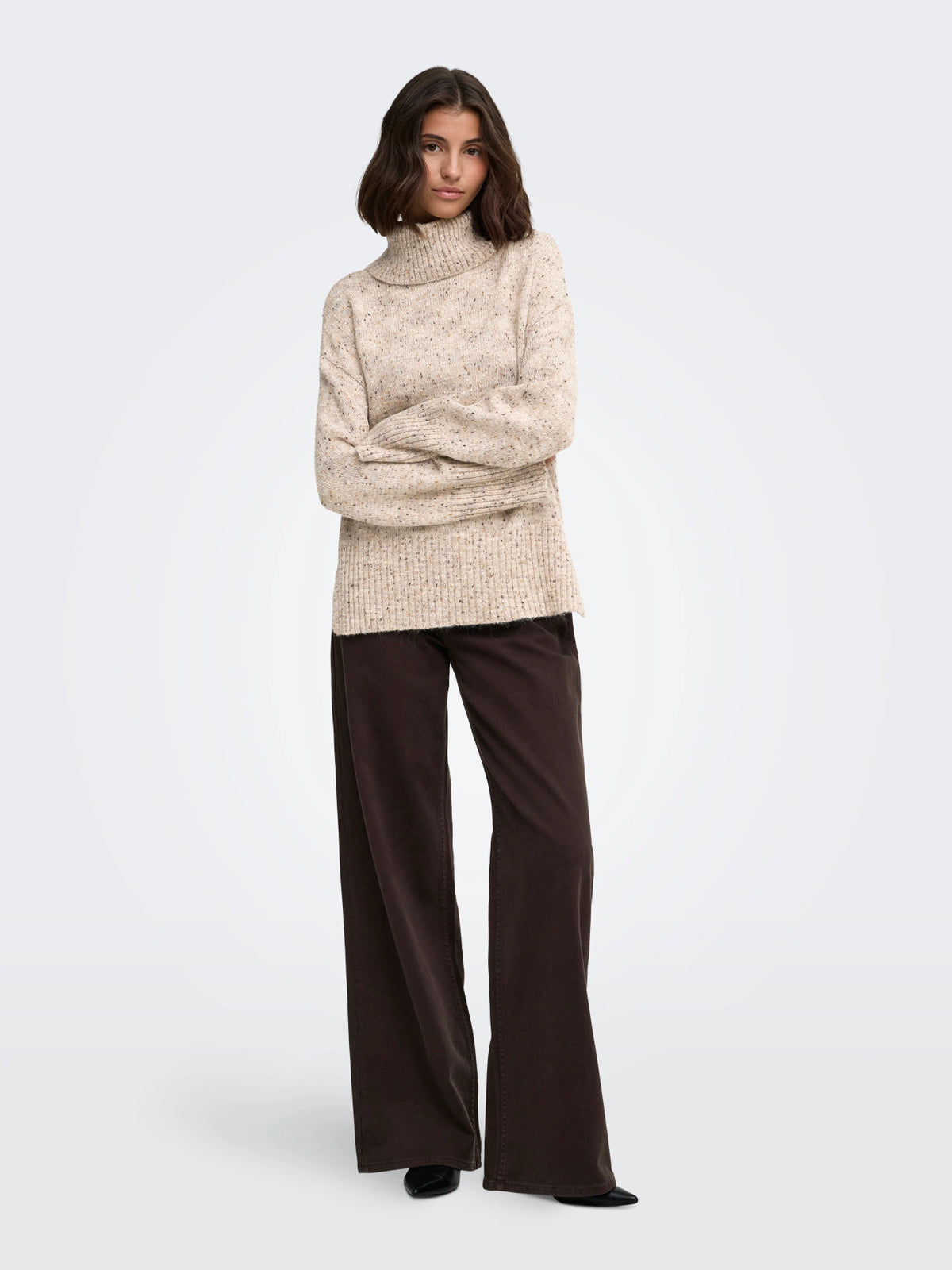 Sabine Long Sleeve Cowl Neck Pullover Knit