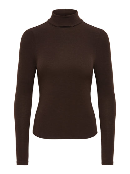 Glamour Long Sleeve Roll Neck Top