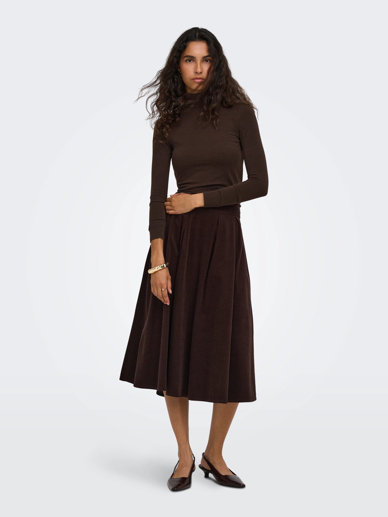 Glamour Long Sleeve Roll Neck Top