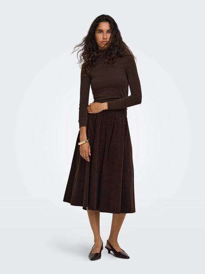 Glamour Long Sleeve Roll Neck Top