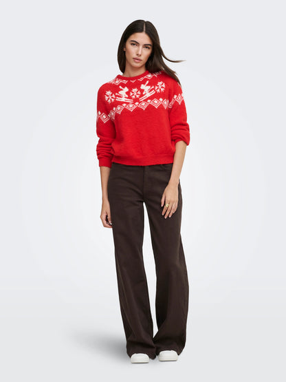 Xmas O-Neck Knit